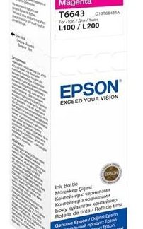 Epson T6643 Magenta Ink Bottle 70ml For L110 L300 L210 L355