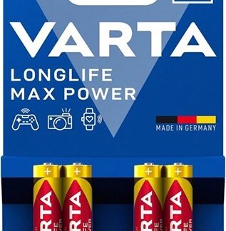 Varta LongLife Alkaline AAA Max Power 4 Pack Battery