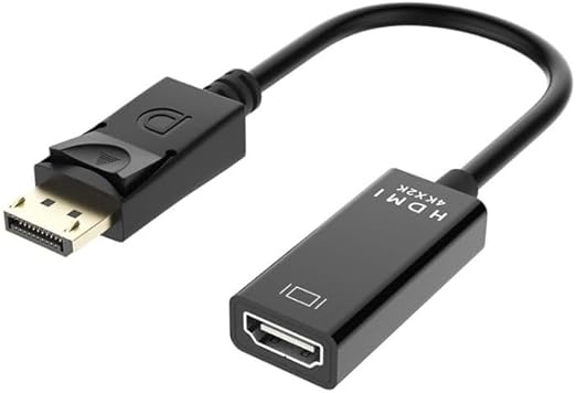 UniQue 30cm Male DisplayPort To 4K Female HDTV Cable