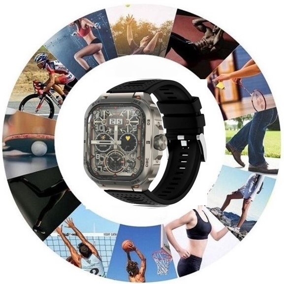 Nesty NP 104 Ultra Smart Sports Watch With Calling Function Black