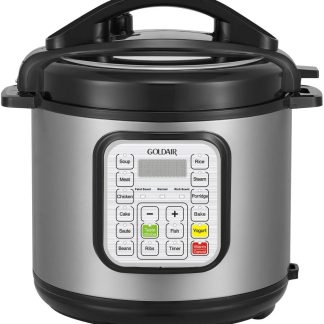Goldair 6 Litres Electric Stainless Steel Pressure Cooker