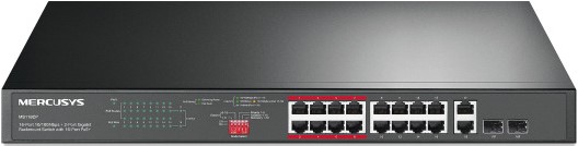Mercusys 20 Ports With 16 PoE Plus and 2 Port Gigabit Rackmount Switch