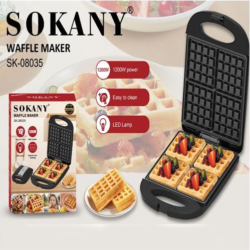 Sokany SK08035 Waffle Maker 1200W