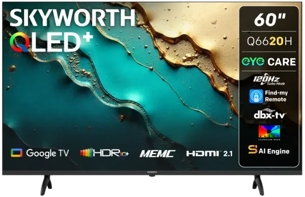 Skyworth 60 Inch Q6620H UHD QLED Google TV