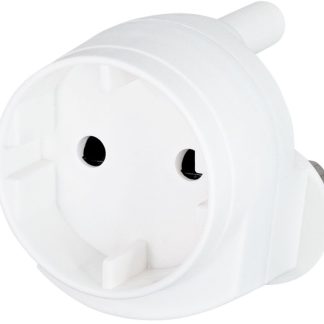 Noble 2 Pin Round Schuko Single Adaptor